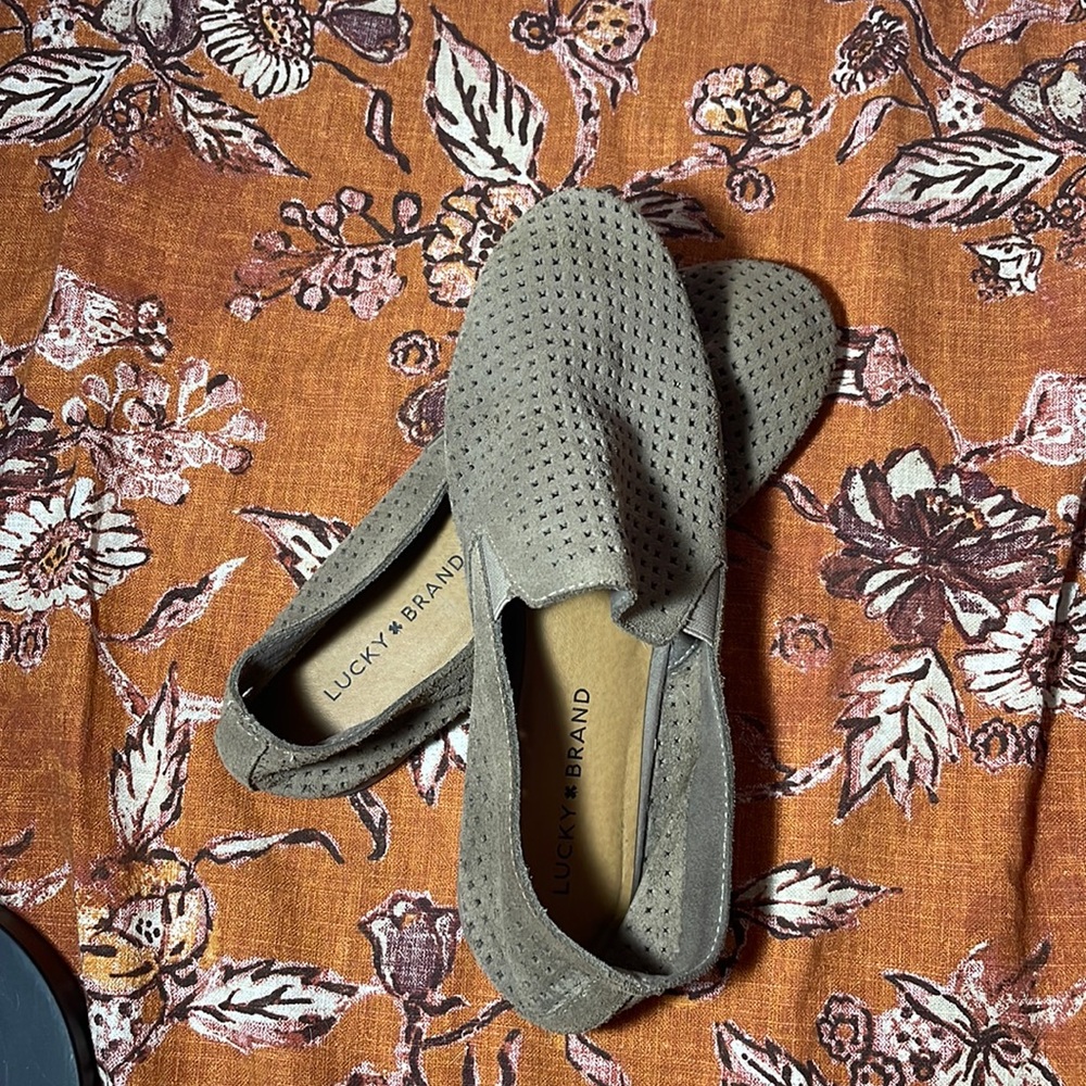 Lucky Brand Carthy Perforated Breathable Ballet Flats